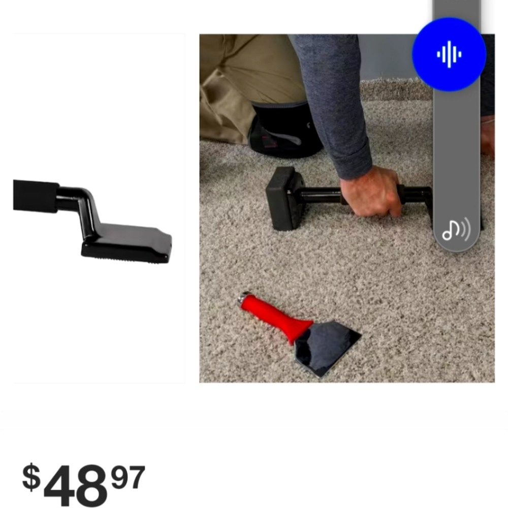 Carpet knee kicker installer stretcher